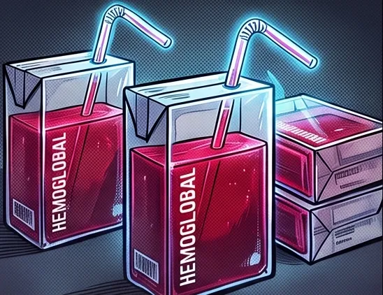 Packaged blood, a Hemoglobal donor alternative