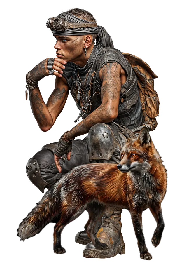 A kitsune, a fox-spirited yōkai shifter